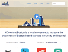 Tablet Screenshot of downloadboston.com